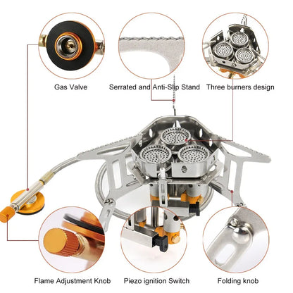 Camping Tourist Burner Big Power Gas Stove