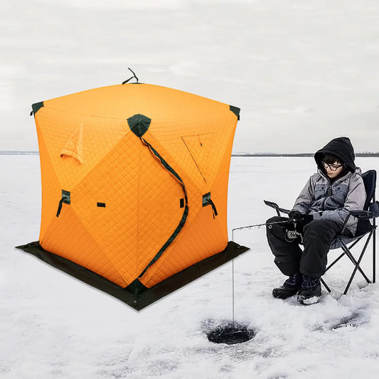Insulated Ice Fishing Tent Freestanding for 1-2 Persons