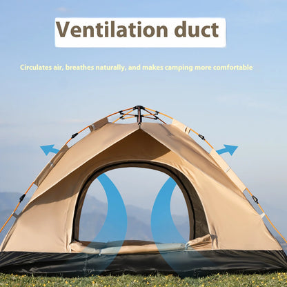 Instant Golden Tent - Portable 3-4 Person