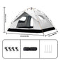 Small Silver Compact Auto-Tent