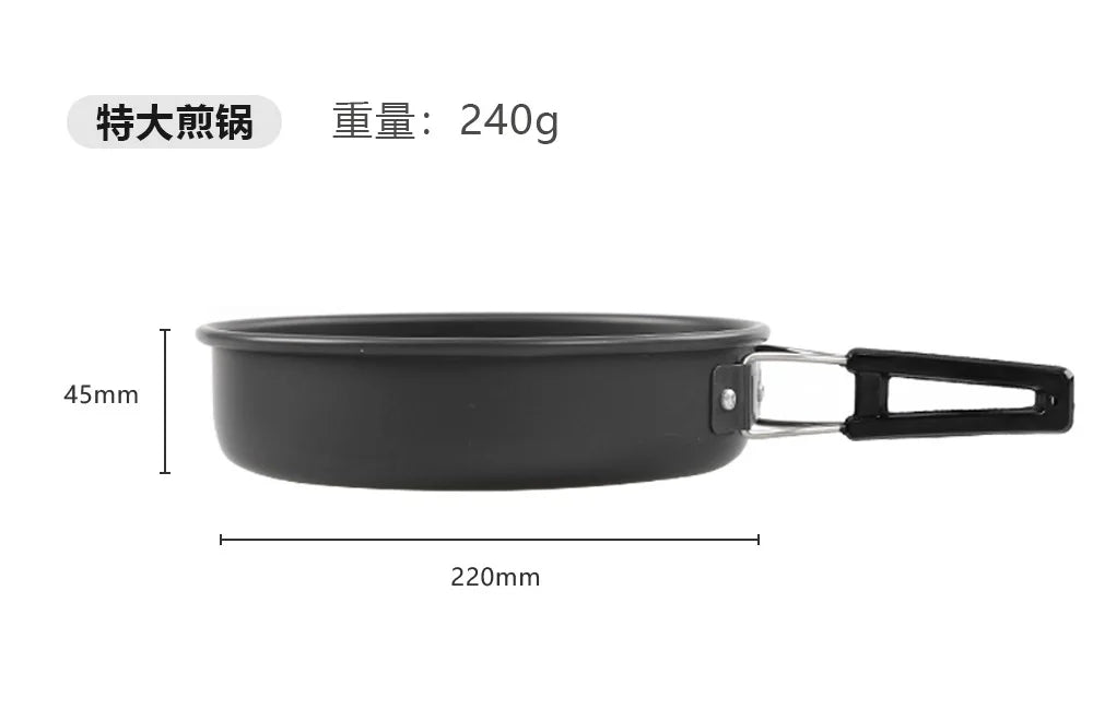Camping Alloy Non-Stick Fry Pan