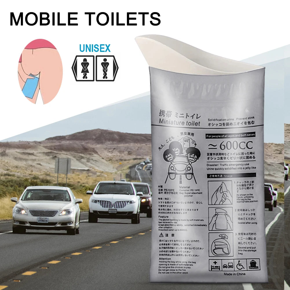 4Pcs Emergency Urinal Bag Disposable