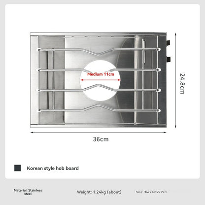 Stainless Steel Windproof Furnace Plate Frame