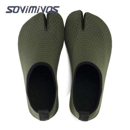 Outdoor Men and Women 2 Toes Walking Hiking Shoes Aqua Shoes