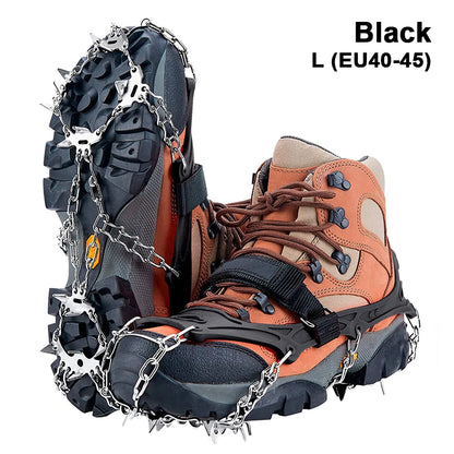 Crampons Shoes 19 Spikes Ice Snow Gripper Shoes