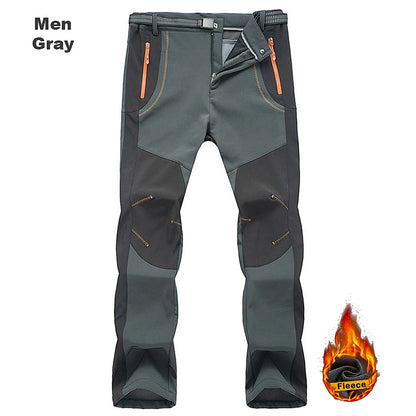 Thick Warm Fleece Hiking Pants Men