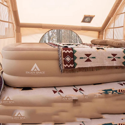 Queen portable Camping Self Inflatable Bed Twin
