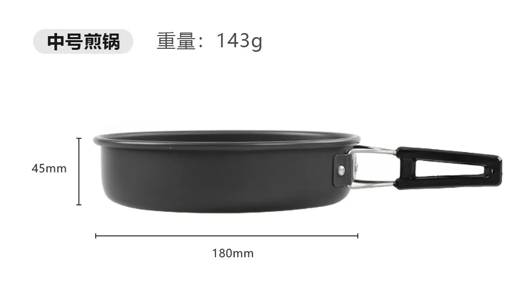 Camping Alloy Non-Stick Fry Pan