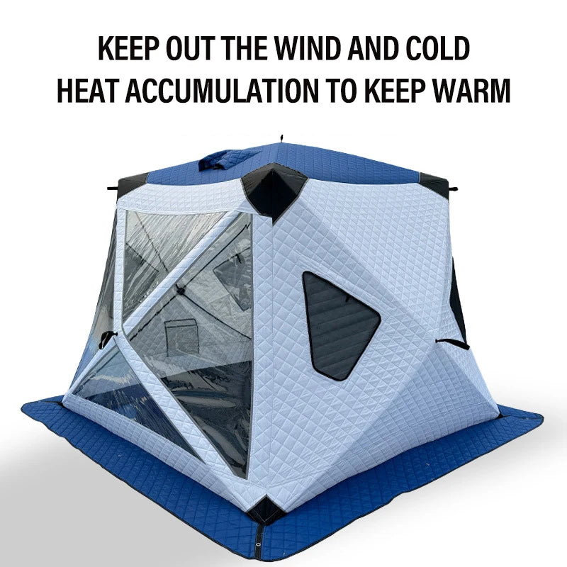 Outdoor Winter Fishing Tent For Camping 3-4 Person With Windows