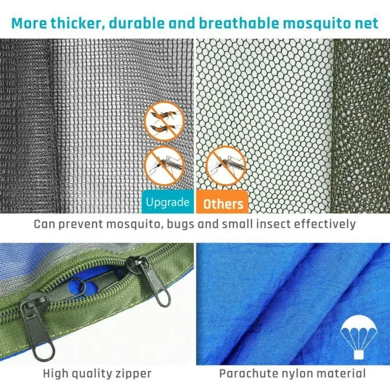 Pop-Up Portable Camping Hammock with Mosquito Net