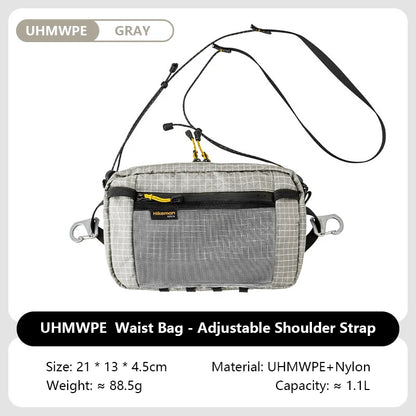 Fiber Waist Pack 1.1L Waterproof UrltraLight Multi Pocket