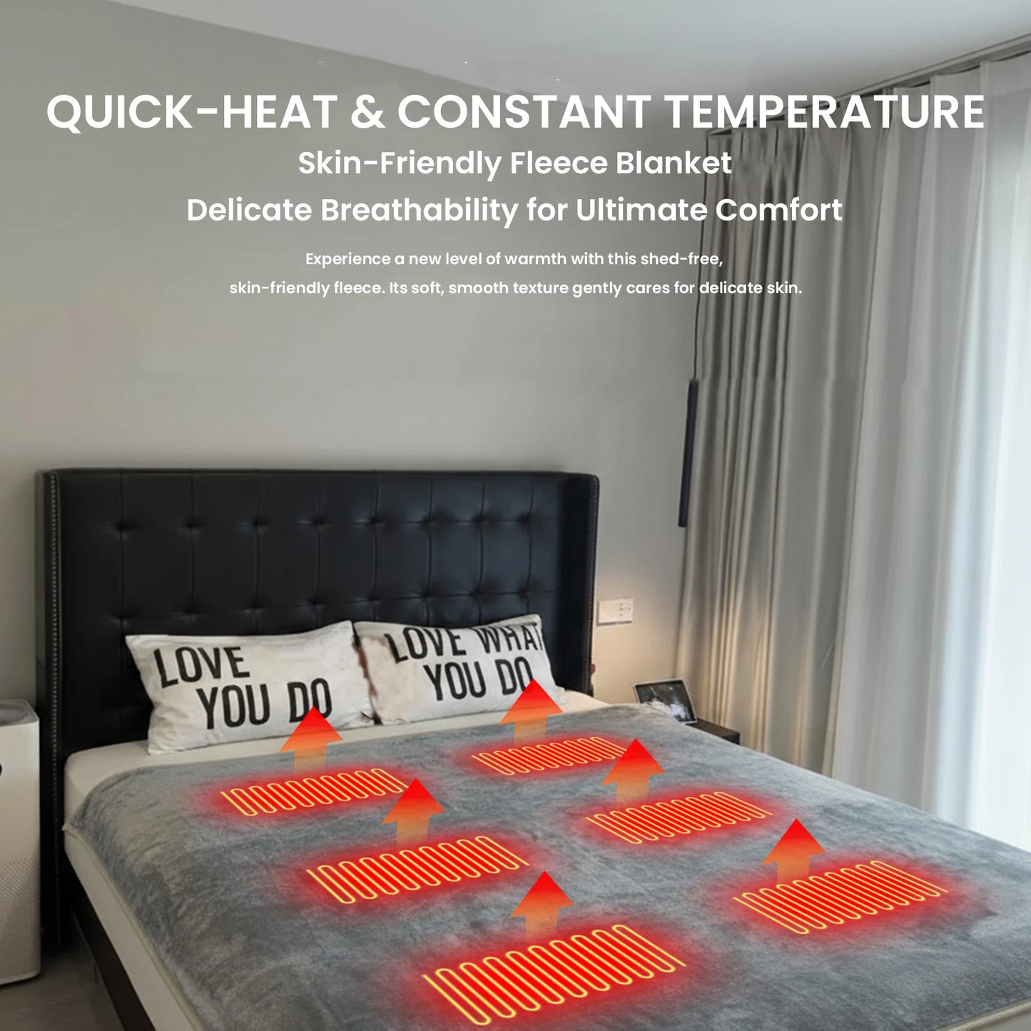 USB Heating Sleeping Mat 3 Adjustable Temperature Portable