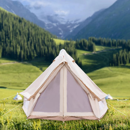 Waterproof Polyester Cotton Bell Tent for 2 People