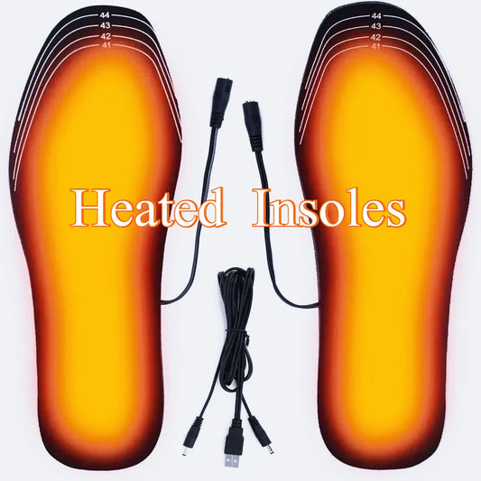 USB Heated Insoles Shoe Electric Foot Warming Pad
