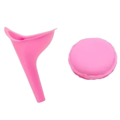 1PC Pink/Purple Silicone Stand Up Pee Funnel