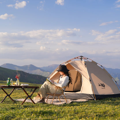 Instant Golden Tent - Portable 3-4 Person