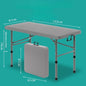 Portable Camping Rectangular Folding Adjustable Height Table