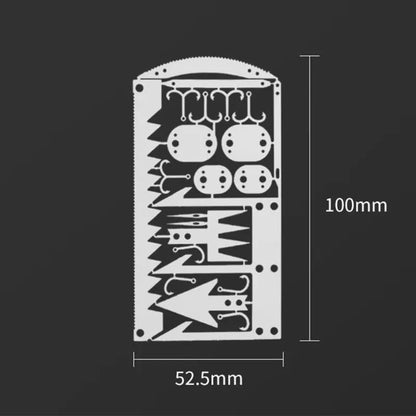 22 In 1Survival Card Survival Tool