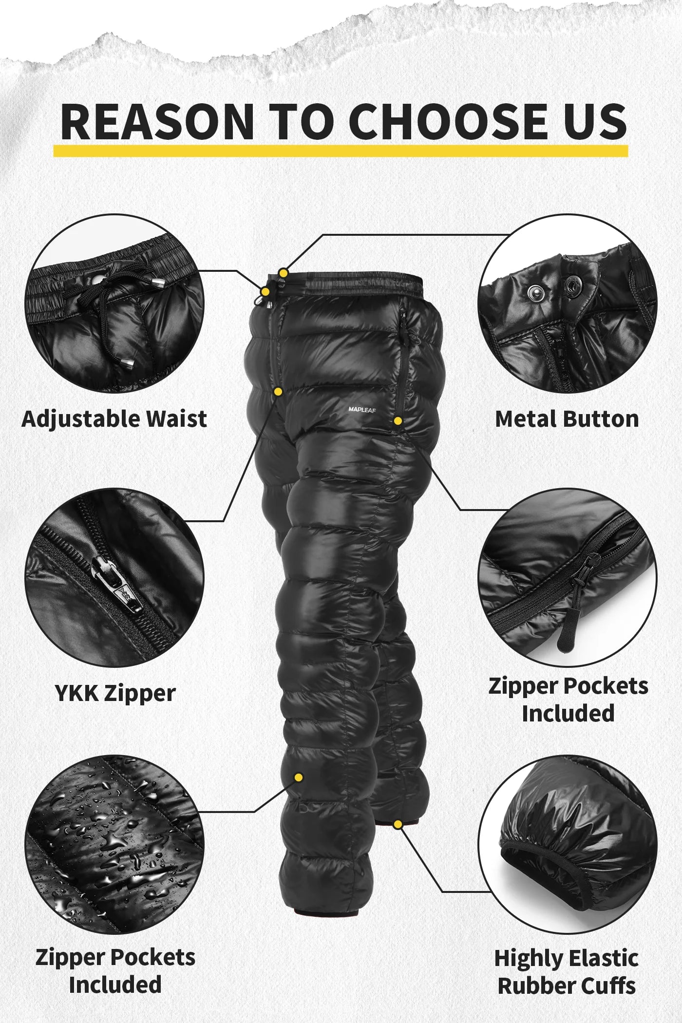 Down Pants Ultralight Warm Down Trousers