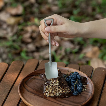 Boundless Voyage Mini Shovel Spoon Titanium Creative Cute Dessert, Ice Cream, Fruit Spoon Lightweight Tableware Party Supplies