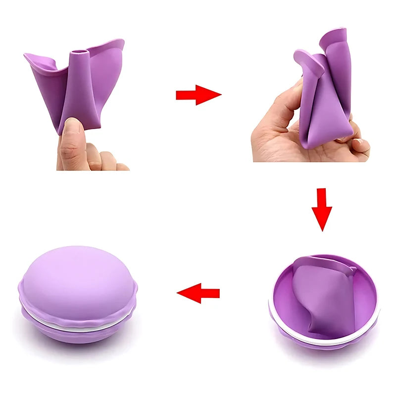 1PC Pink/Purple Silicone Stand Up Pee Funnel