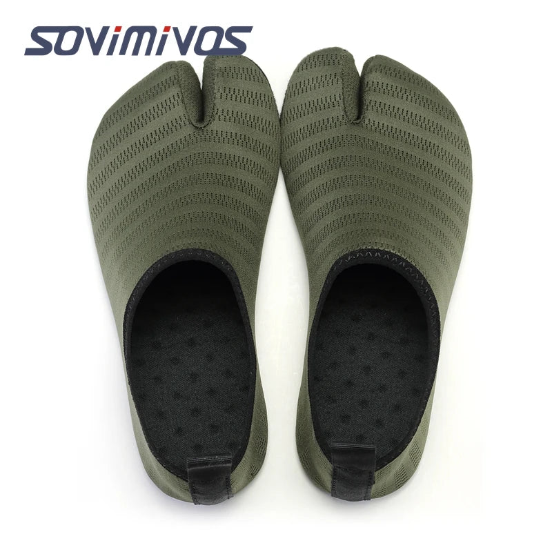 Outdoor Men and Women 2 Toes Walking Hiking Shoes Aqua Shoes