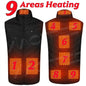 Areas Heated Vest Men Jacket Heated Winter Womens Electric