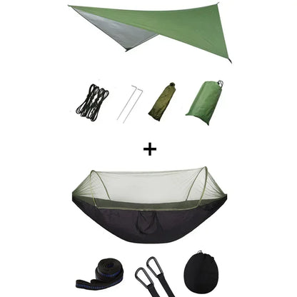 Pop-Up Portable Camping Hammock with Mosquito Net