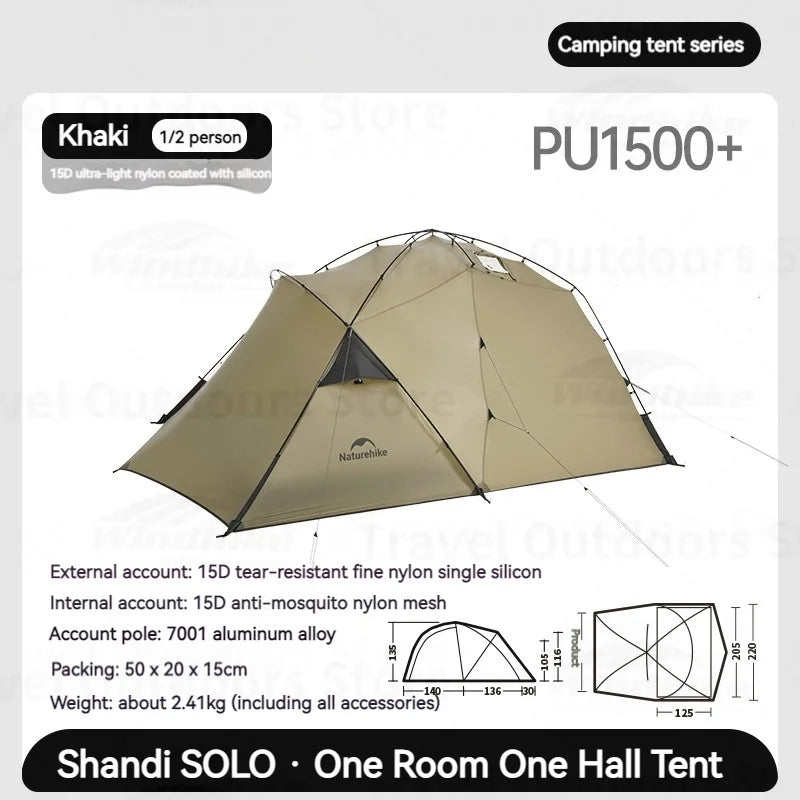 Ultralight Travel Outdoor Tent With Chimney