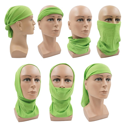 Dyeing Color Neck Gaiter Men Women Plain Bandana