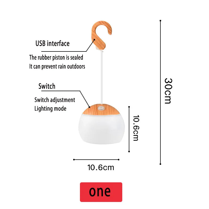 Outdoor USB Camping Light Hook type