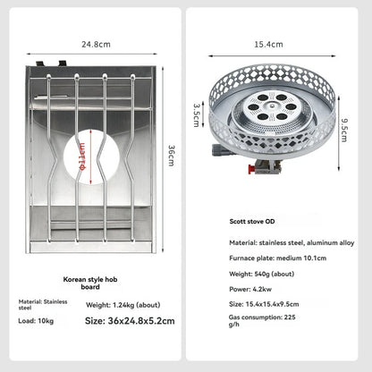 Stainless Steel Windproof Furnace Plate Frame