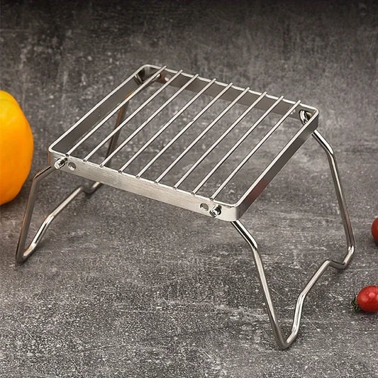 2Pcs Outdoor Portable Barbecue Grill Mini Stainless Steel