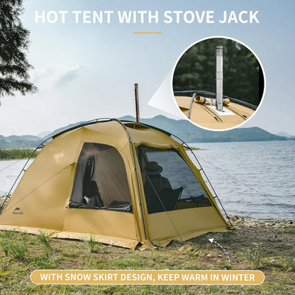 Camping Tent 4 Season for 2-4 Person Waterproof