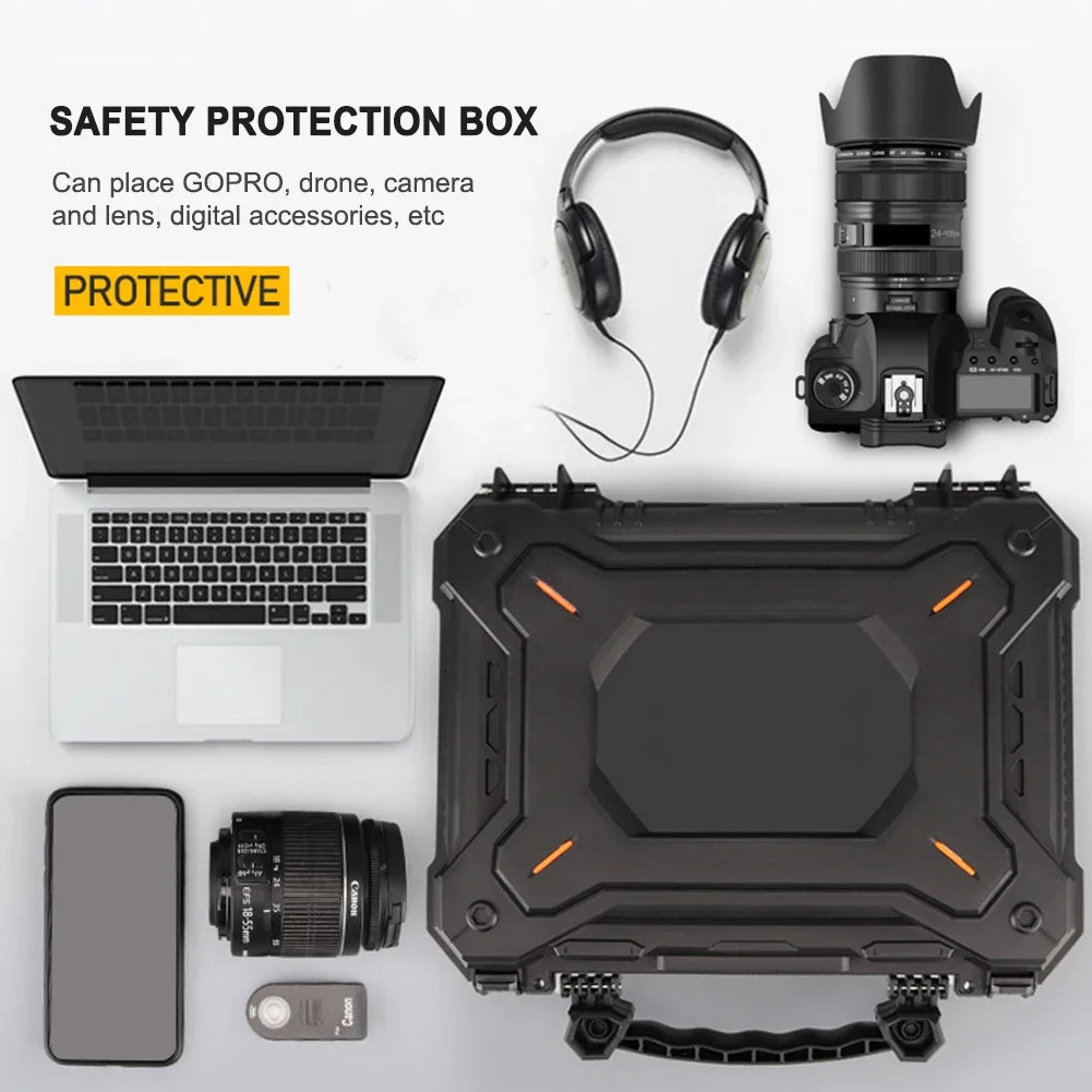 Hard Shell Waterproof Dustproof Safety Carrying Storage Case with Foam Padded