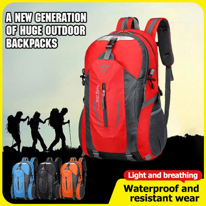 Hiking Backpack 40L Waterproof Lightweight Outdoor