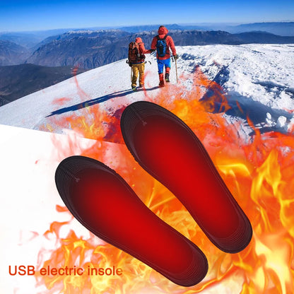 Unisex Soft Heating Insoles Adjustable Temperature Rechargeable