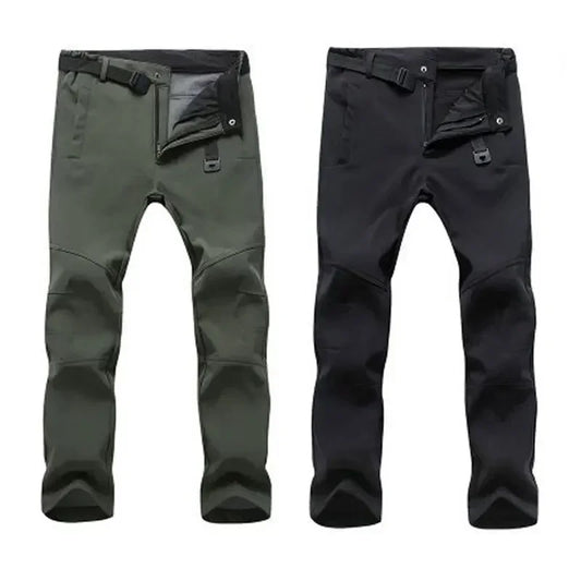 Warm Winter Men Soft Shell Pants Waterproof