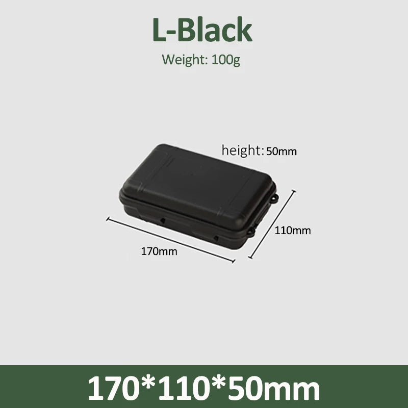 S/L/XL Size Outdoor Plastic Waterproof Sealed Survival Box