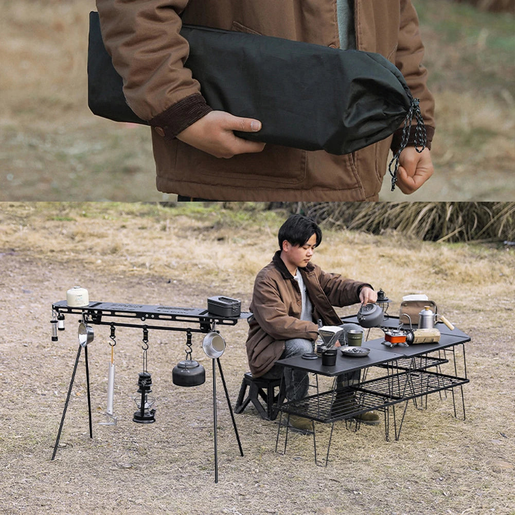 Foldable High Strength Bending Camping Hanging Rack Top Plate