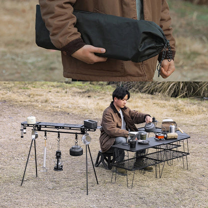 Foldable High Strength Bending Camping Hanging Rack Top Plate