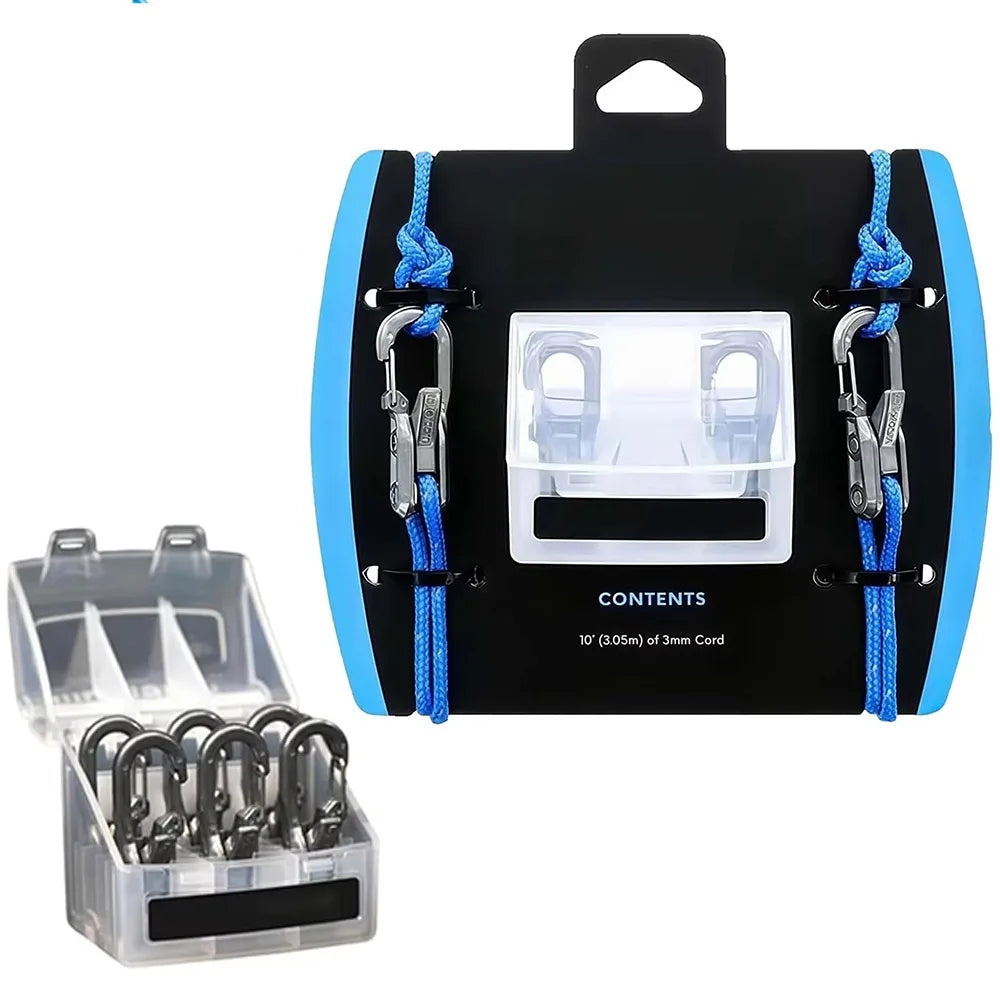 Lock Buckle Rope with Roller Tensioner 6 Hooks