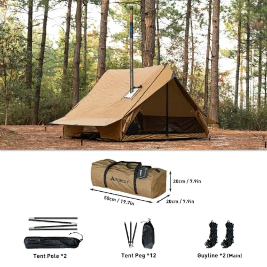 Camping Hot Tent Cabin with Stove Jack