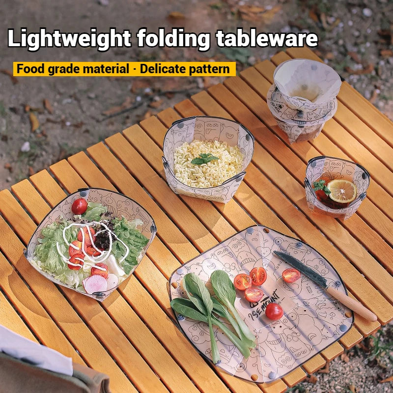 Outdoor Folding Lightweight Tableware