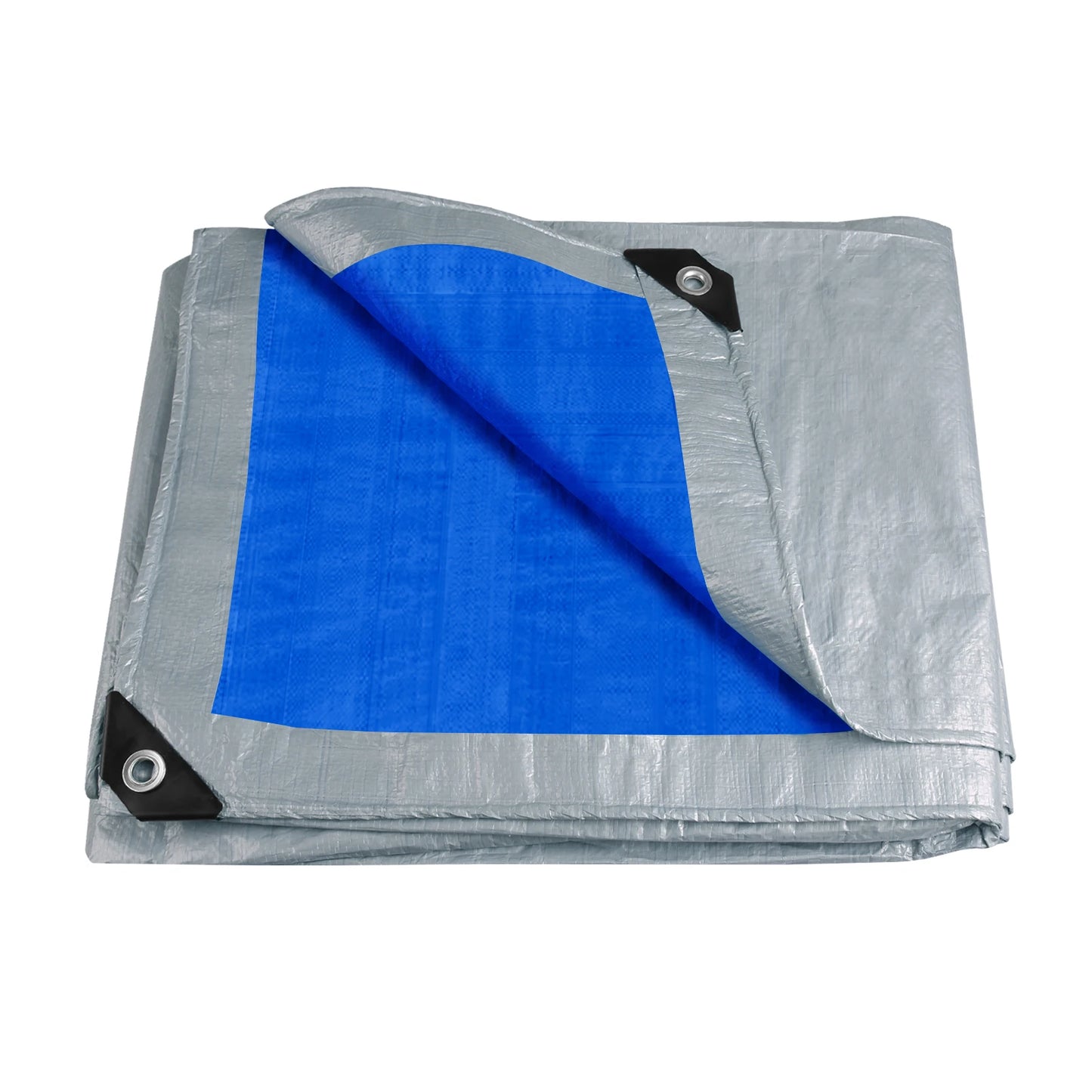 Large PE Tarpaulin Waterproof Sheet Cover with Reinforced Grommets