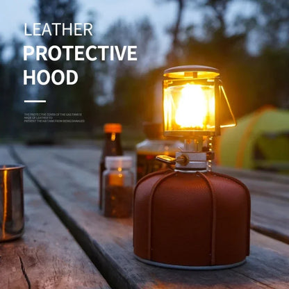 Gas Tank Protective Case PU Leather Fuel Cylinder Portable Camping Gas Covers