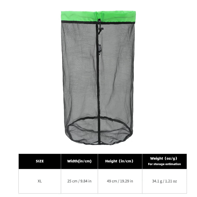 Mesh Bags Lightweight Mesh Stuff Sack Drawstring Storage Bags