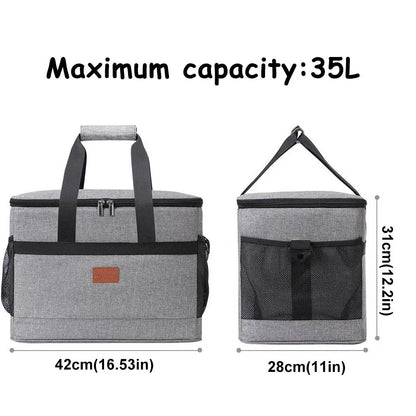 35L Large Capacity Collapsible Cooler Bag