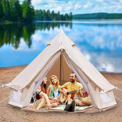 Waterproof Polyester Cotton Bell Tent for 2 People