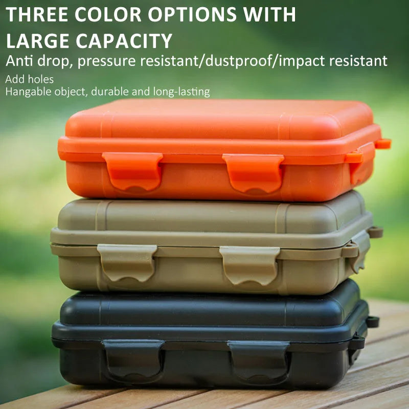 S/L/XL Size Outdoor Plastic Waterproof Sealed Survival Box